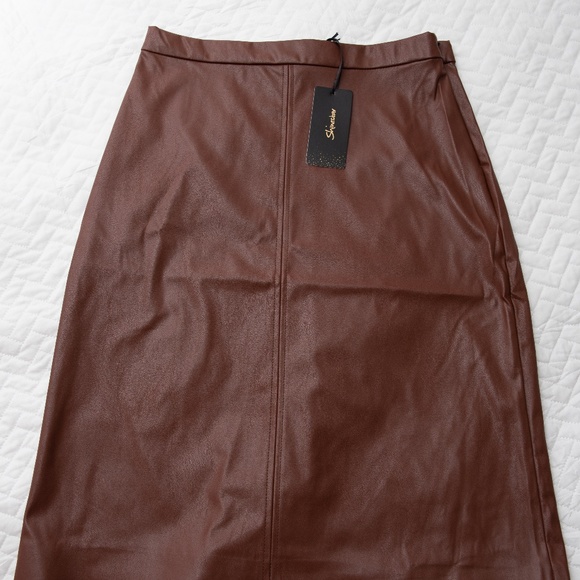 Shinestar Dresses & Skirts - Women's Brown Pencil Skirt